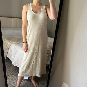 Old Navy Cream Midi Dress